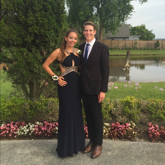 Dresses & Skirts - Dark blue prom dress